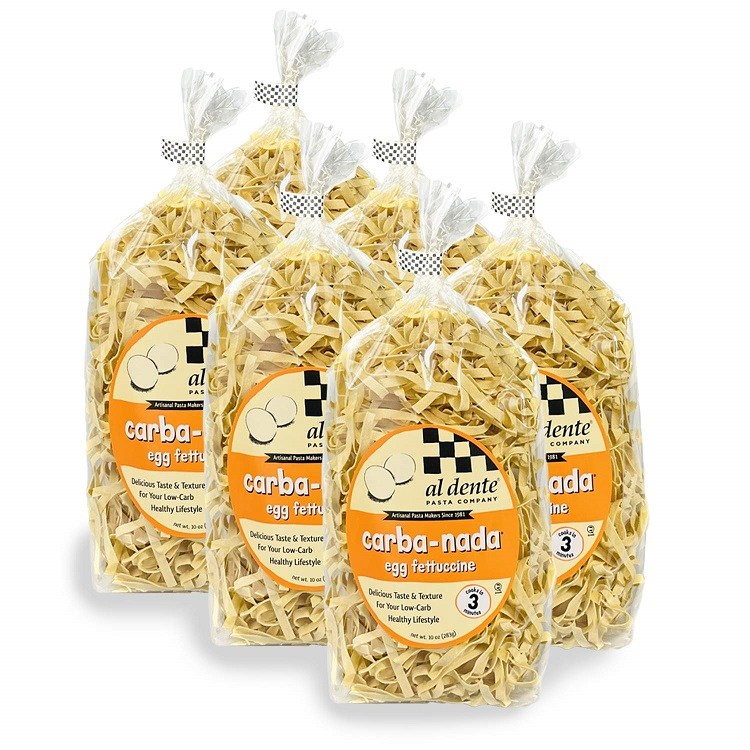 Al Dente Carba-Nada Egg Fettuccine, 10 oz. (Pack of 6)