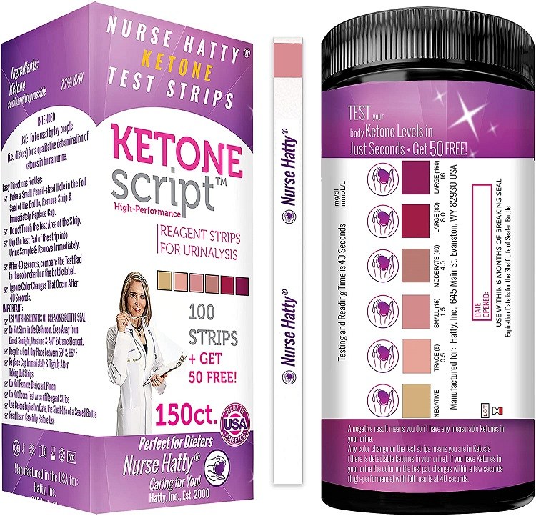 Nurse Hatty Ketone Strips 150ct