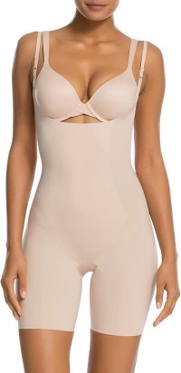 SPANX Lightweight Layer Open-Bust Mid-Thigh Bodysuit