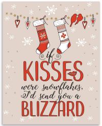 Lone Star Art If Kisses Were Snowflake Poster