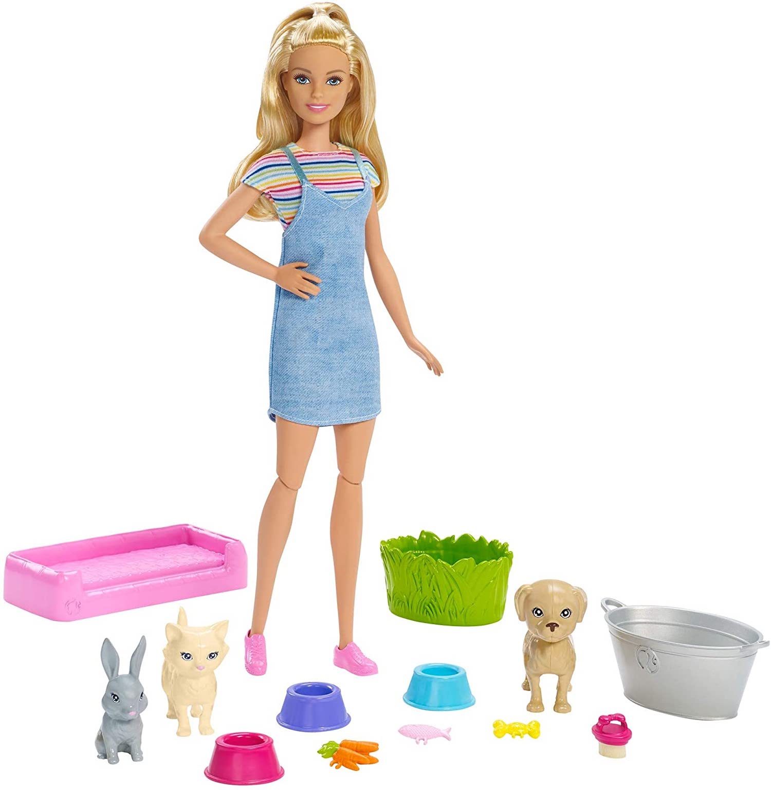 Barbie Barbie Plan ‘n&#039; Wash Pets Doll and Playset