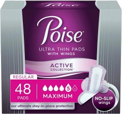 Poise Ultra Thin Pads With Wings