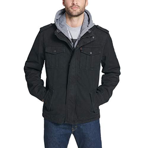Levi's Washed Cotton Quilted Lining Hooded Field Coat