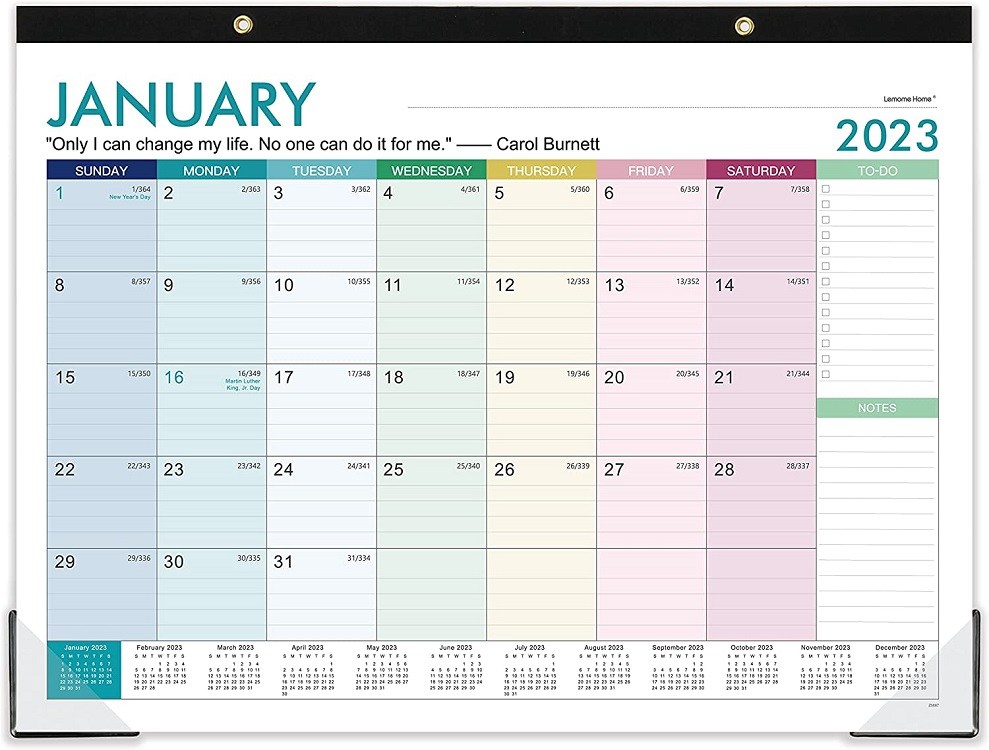 Lemome 2023-24 Desk Calendar, 17" x 22"