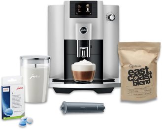 Jura E6 Automatic Espresso Machine Bundle