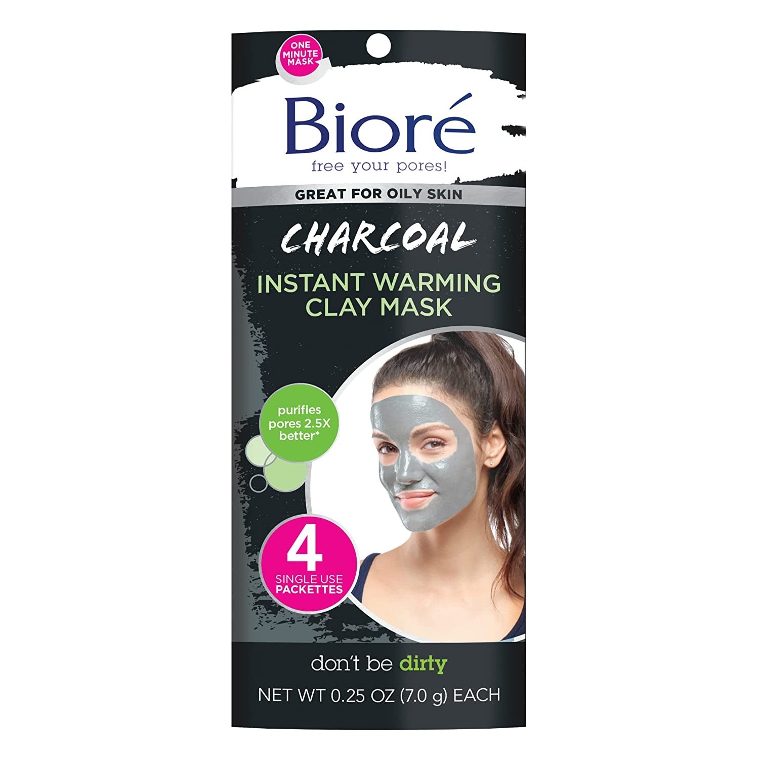 Biore Charcoal Instant Warming Clay Mask