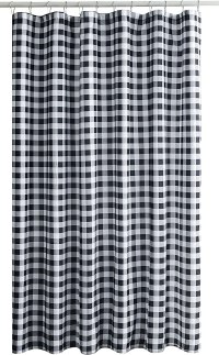 Biscaynebay Extra Long 72" x 84" Textured Fabric Shower Curtain