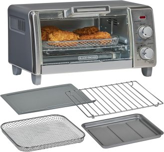 BLACK+DECKER Crisp 'N Bake Air Fry Countertop Convection Toaster Oven