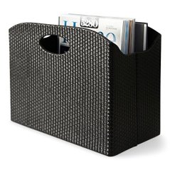 Blu Monaco Leather Magazine Holder