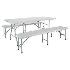 Office Star Folding Bench and Table Set