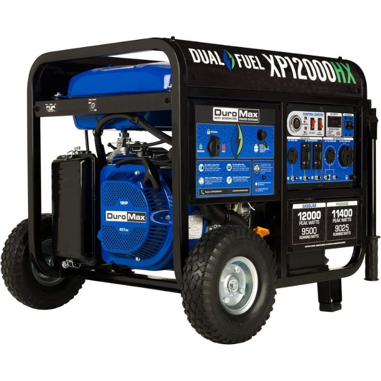 DuroMax XP12000HX Dual Fuel Portable Generator