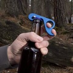 GrOpener One Handed Aluminum Magnetic BOTTLE CAN OPENER