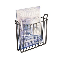 InterDesign Classico Wall Mount Newspaper and Magazine Holder Rack