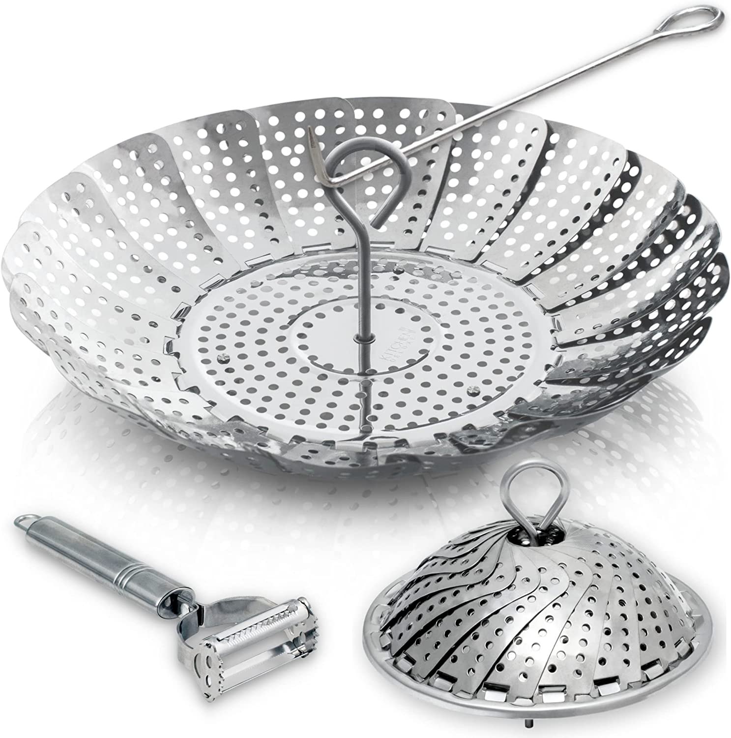Kitchen Deluxe Premium Vegetable Steamer Basket