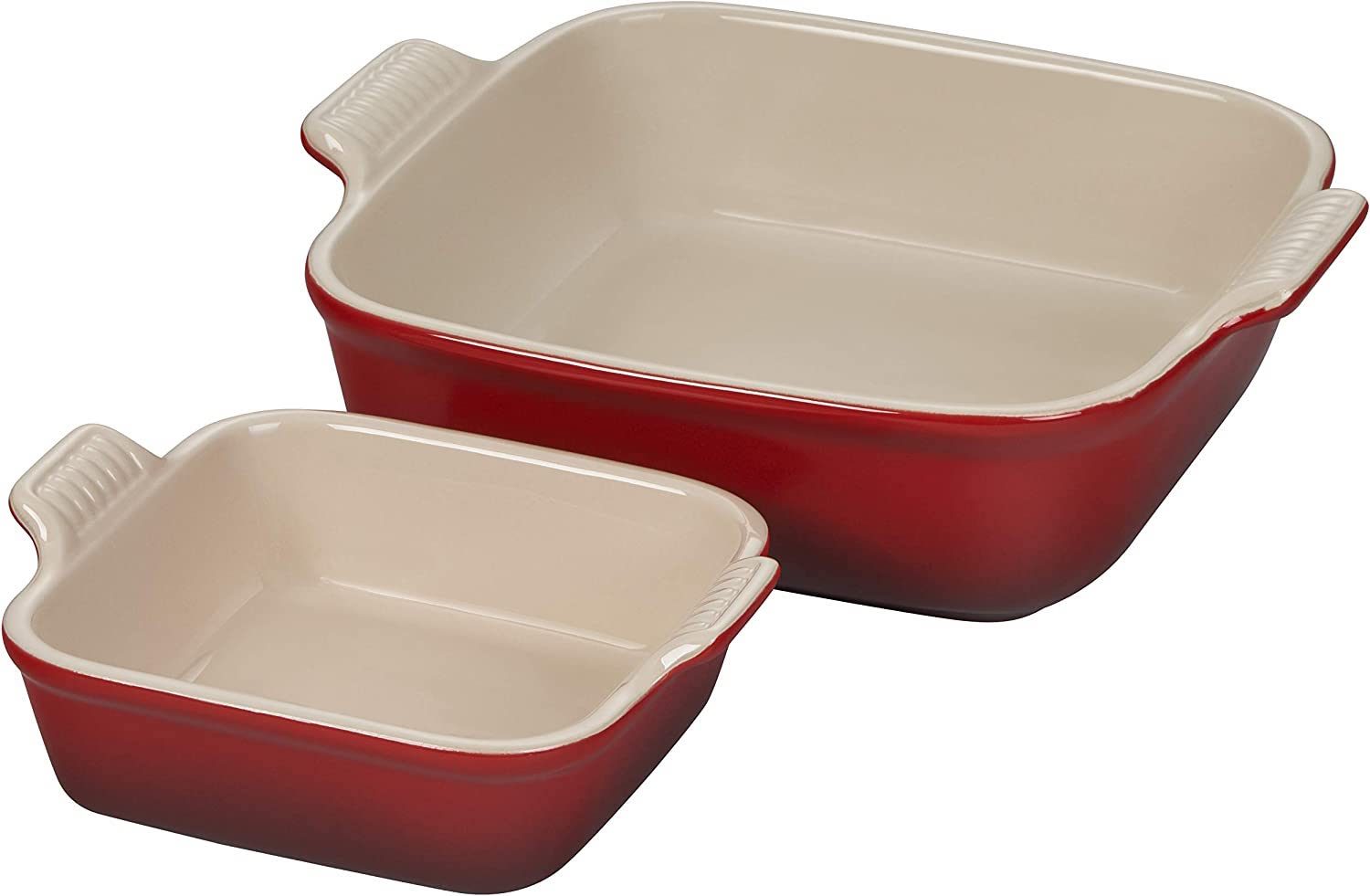 Le Creuset Stoneware Heritage Set of 2 Square Dishes