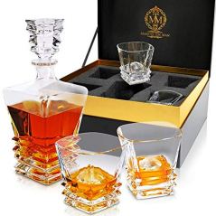 Maketh the Man Crystal Whiskey Decanter Set