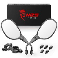 MZS Rear View Handlebar Mount Mirror Pair