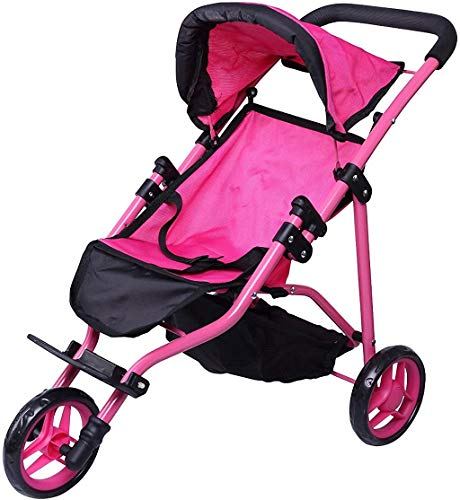 Precious Toys Jogger Hot Pink Doll Stroller
