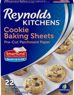 Half Sheet Parchment Paper 12 x 16 Size Quilon Baking Pan Liners Cookies  Oven