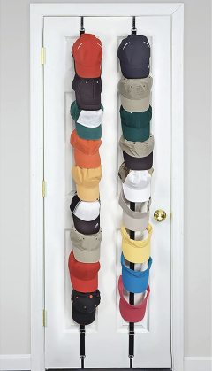 Perfect Curve CapRack18 Over-The-Door Cap Organizer