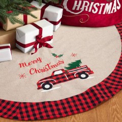 S-DEAL Burlap Christmas Tree Skirt